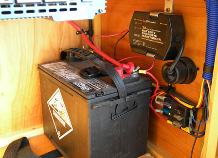 Battery, Fuse Box, 110 Outlet Setup